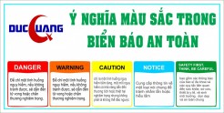 Ý nghĩa màu sắc trong biển báo an Toàn