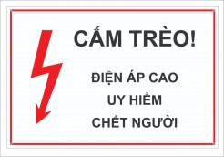 chi tiết biển báo an toàn điện