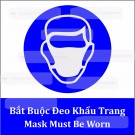 Biển báo bắt buộc đeo khẩu trang