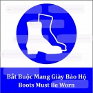 Bảng báo bắt buộc mang giày bảo hộ