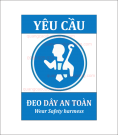 Biển báo bắt buộc đeo dây an toàn