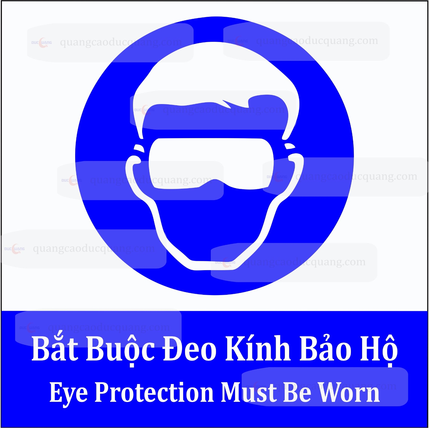 Biển báo bắt buộc đeo kính bảo hộ