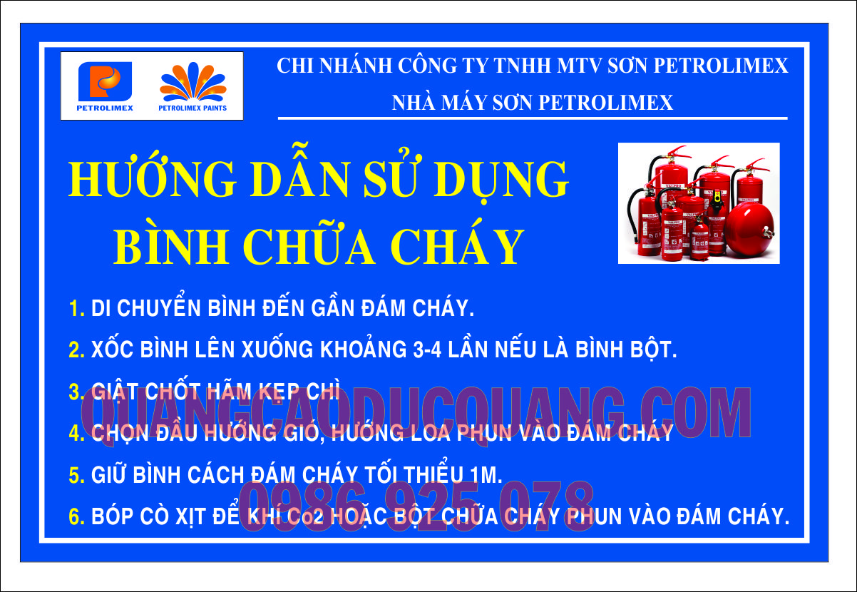 bien bao huong dan su dung binh chua chay