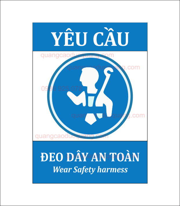 Biển báo bắt buộc đeo dây an toàn