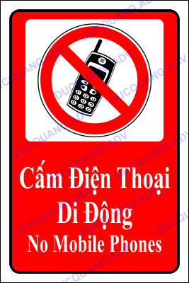 Biển báo cấm sử dụng điện thoại