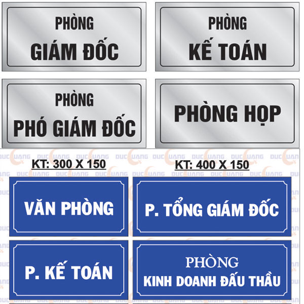 Khắc biển tên công ty - phòng ban