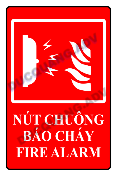 Biển báo nút chuôn báo cháy