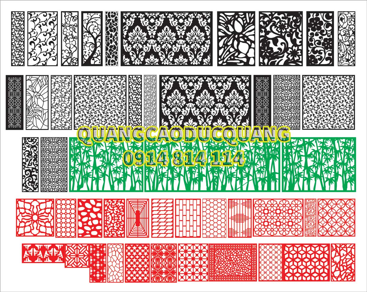 Hoa van cat CNC file corel 03