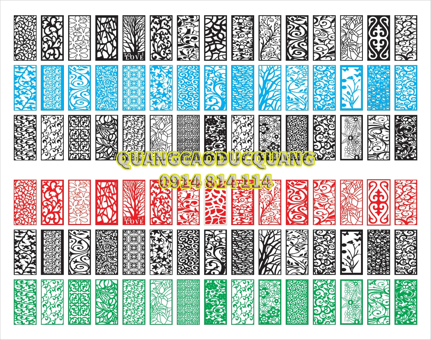 Hoa van cat CNC file corel 04