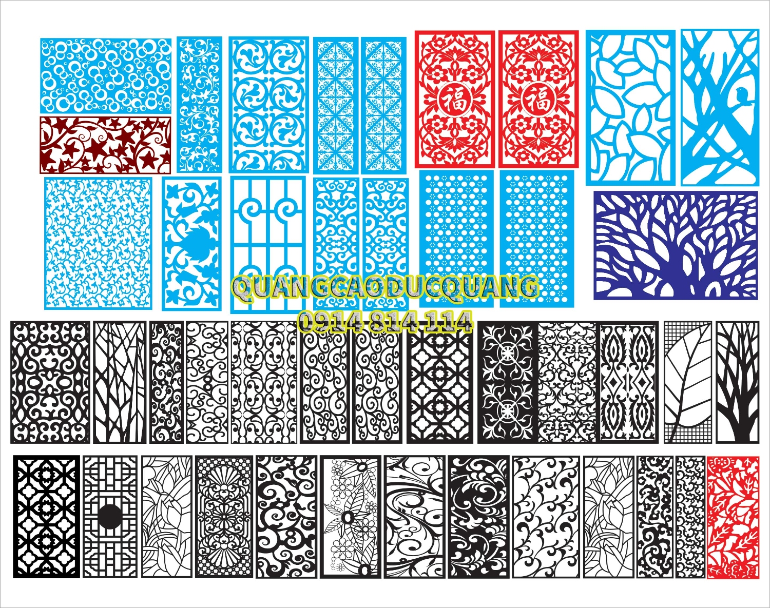 Hoa van cat CNC file corel 05