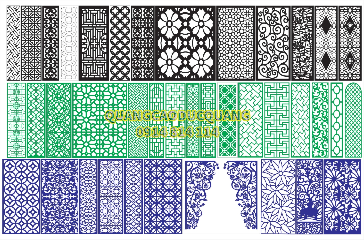 Hoa van cat CNC file corel 09