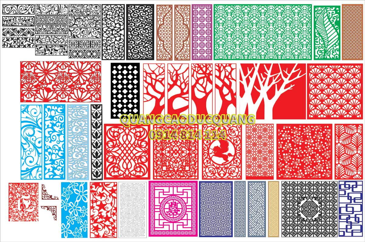 Hoa van cat CNC file corel 11